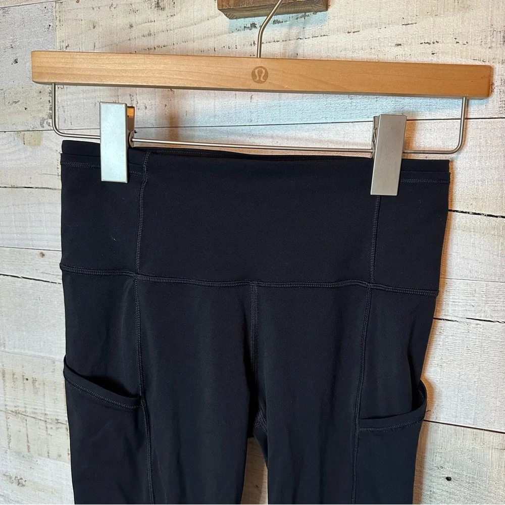 Lululemon Fast and Free 7/8 Tight 25” Black Size 4_12